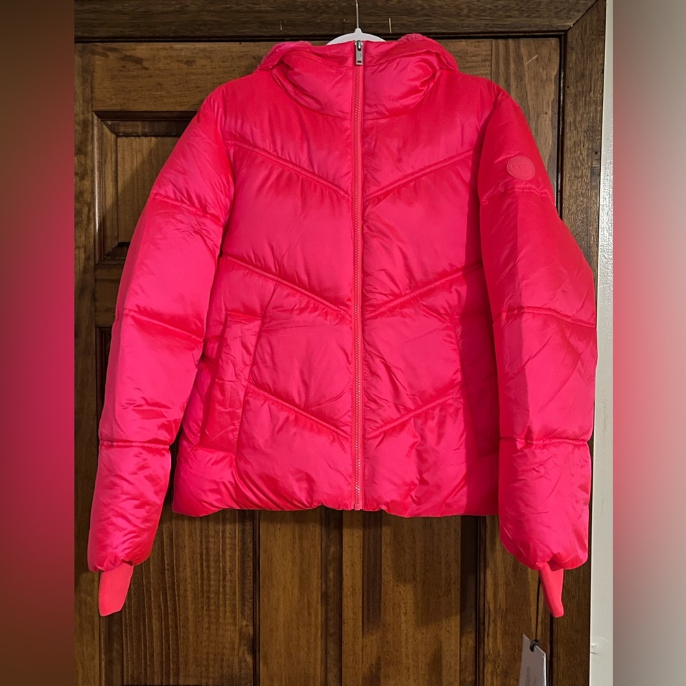 UGG WOMENS UGG RONNEY CROPPED PUFFER JACKET-Size:M